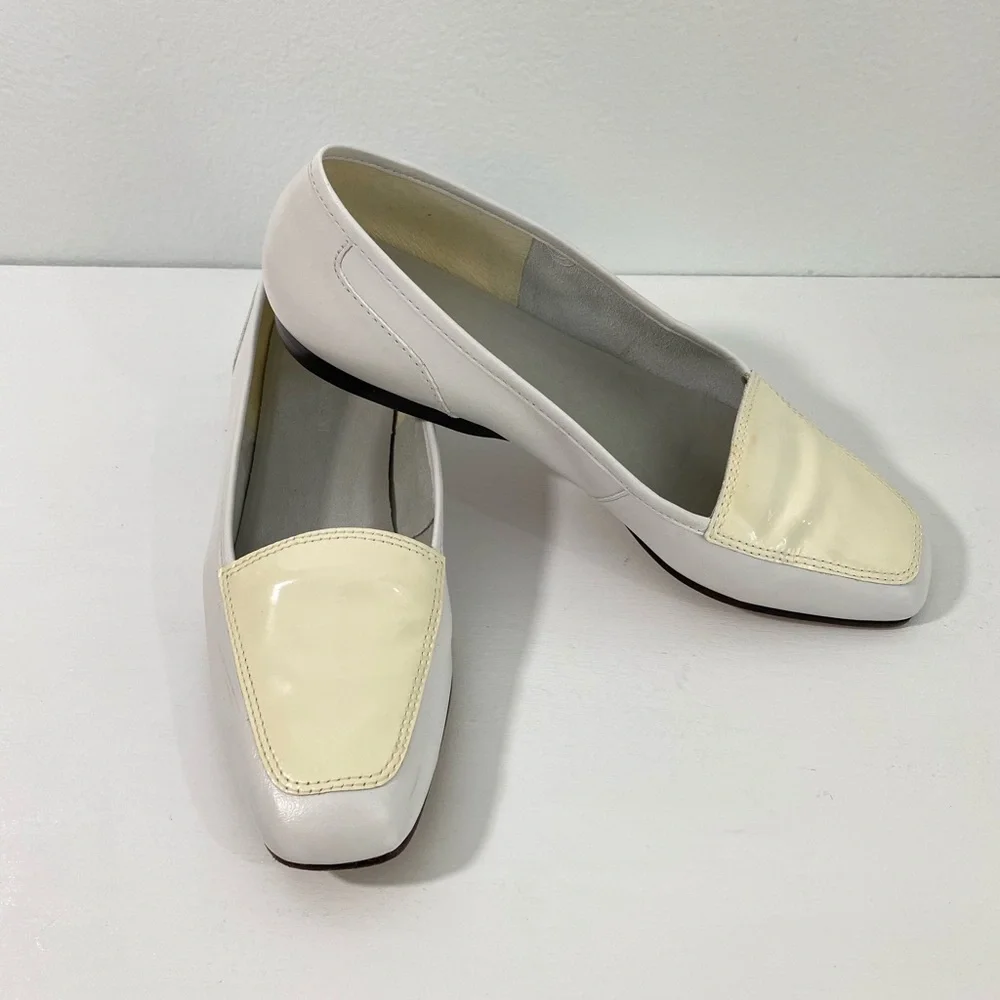 Enzo Angiolini Leather Spectator Loafer 9.5 - Picture 1 of 10